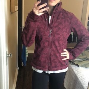 Maroon North Face Shell Jacket